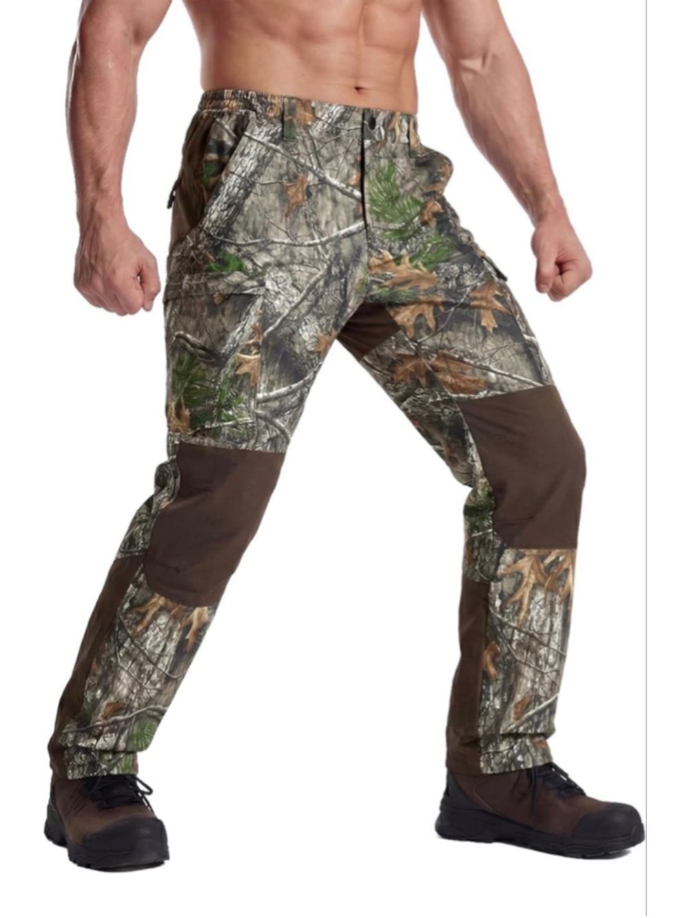 NEW Camo Hunting Pants Men Water Resistant Quiet & Matte Turkey 36/32